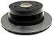 ACDelco Gold 18A875 Black Hat Rear Disc Brake Rotor