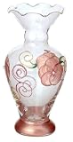 Rose Quartz Hand Painted Glass Decorative Bud Vase