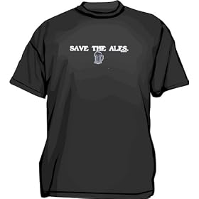 Save The Ales Beer Mug Logo Men's tee Shirt in 12 colors Small thru 6XL