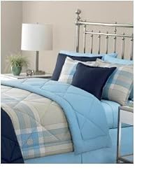 Martha Stewart Essentials Comforter Full/queen Reversible Banner Plaid