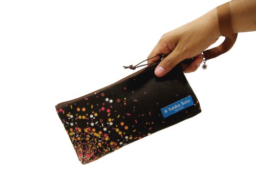 Yukiko Sato New York * C4L & Wrist Strap HANABI Tree of CHIBI mini zip pouch, Wristlet