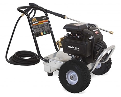 Mi-T-M WP-3000-0MKB WP (Work Pro) Series Pressure Washer, Gasoline Direct Drive, 3000 psi, 2.3 GPM, 196 cc Kohler OHV Engine