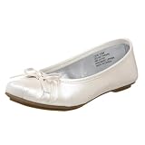 Jessica Simpson Little Kid/Big Kid Leve Ballet Flat,White,10 M US Toddler