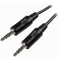 Cables Unlimited AUD-1100-25 3.5mm Male to Male Stereo Cable (25 Feet, Black)