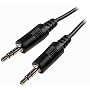 Cables Unlimited AUD-1100-25 3.5mm Male to Male Stereo Cable (25 Feet, Black)