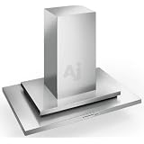 Futuro Futuro I48SYMB Symbol Island Mount Chimney Range Hood with 940 CFM Internal Blower,... by