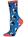 Socksmith Women's Tuxedo Cats Crew Socks, Blue, Medium