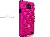 Samsung Galaxy S 2 II i9100 Novoskins CoCo NoVo Pink Quilted TPU Case