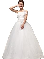 One Shoulder Tulle Beaded Fitted    Ball Gown  Dress With a Bow(s)