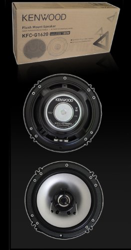 Kenwood KFC-G1620 6-1/2 inch (160mm) 2-Way 180 Watt Car Speakers with Grille