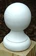 Primed Exterior Carolina Ball Top for 4x4 Post [CAPITOL CITY LUMBER]