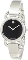 Big Sale Movado Women's 0606509 Linio Stainless Steel Dave Diamond Dot Watch
