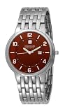 Swiss Military Hanowa Men's 06-5087-04-005 Rendezvous 316L Stainless Steel Brown Dial Watch