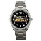 Sport Metal Watch of World of Warcraft Official Logo (Guild, PC Game, Expansion, Addons, Movie)