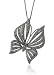 Sterling Silver Marcasite Butterfly Pendant, 18