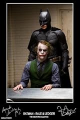 Ledger & Bale signed Dark Knight autograph print - HALF PRICE