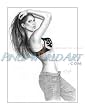 Sexyness Sketch Art Print Giclee' by Nicole Brune