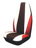 Allison 65-1141RED Red Sport Knit Universal Bucket Seat Cover - Pack of 2