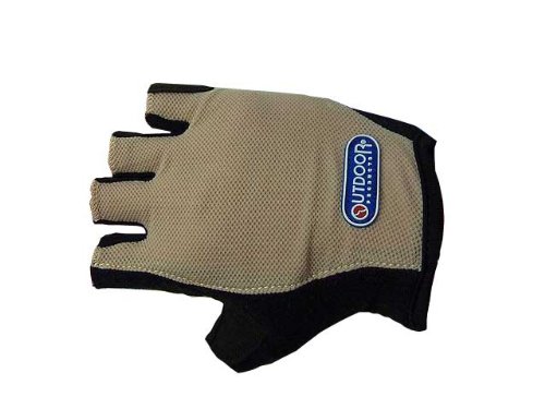 【自転車限定】OUTDOOR PRODUCTS パッド付き サイクリング ハーフグローブ