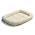 Midwest 40236 36-By-23-Inch Quiet Time Bolster Pet Bed, Fleece