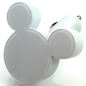Rix iCharger Disney �~�b�L�[�V���G�b�g�^ �ԍڗpDC�[�d�� USB�o�� �g�ѓd�b�EiPod�Ή� �z���C�g RX-DNYDCWH