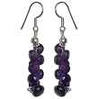 Buy Earrings Dangle & Amethyst Gemstone Indian Style 1.5 inches