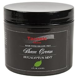 Taconic Shave EUCALYPTUS & MINT Shaving Cream with Organic Oils - 4 oz.