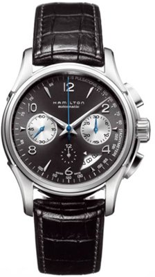 Hamilton Jazzmaster Chronograph Mens Watch with Leather Bracelet H32656785