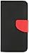 MyBat HTC 510 (Desire 510) MyJacket Wallet with Card Slot - Retail Packaging - Black/Red