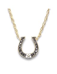 Sapphire & Diamond Necklace: Black Beauty Spirit Of The Wild West by The Bradford Exchange