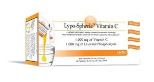 Lypo-Spheric Vitamin C , 0.2 fl oz. - 30 Packets | 1,000 mg Vitamin C Per Packet | Liposome Encapsulated for Maximum Bioavailability | Professionally Formulated | 100% Non-GMO, Ultra-Potent Vitamin C | 1,000 mg Essential Phospholipids Per Packet