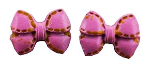 Bow Tie Earring - Kids Fashion Earrings (Light Pink)
