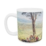 Rome from Monte Mario, c.1818 (w/c over pencil on paper) by Joseph Mallord William Turner - Mug - Standard Size