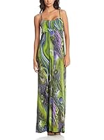 Aftershock Vestido Largo (Verde / Azul)