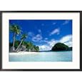Bay of Honeymoon Island, World Heritage Site, Rock Islands, Palau Collections Framed Photographic Poster Print by Stuart Westmoreland, 29x21