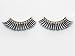 Rhinestone False Eyelashes Long Black Includes Adhesive
