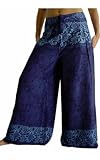 Sarong Wrap Pants - Blue India
