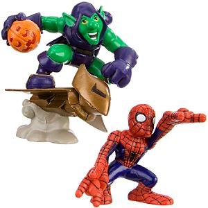  Disney Super Hero Squad -- Spider-Man and Green Goblin Action Figures