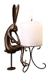 Bunny In Cafe Candle Holder