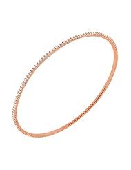 1.92 ct. tw Round Diamond Bangle Bracelet in Prong Setting - G-H SI2 - 14 Kt. Rose Gold