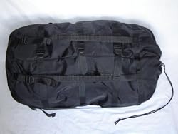 Military Sleeping Bag Compression Stuff Sack - Black - 9 Strap
