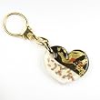 Murano Glass Keyring Jewelry - Charlotte Keyring White