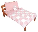 Tadpoles 100% Cotton Gingham Toddler 4 Pc. Set - PINK