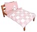 Tadpoles 100% Cotton Gingham Toddler 4 Pc. Set - PINK