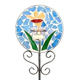 Azzurra Mosaic Candle Holder Garden Stake