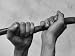 Hose Was Twisted over and over to Toughen Hands For Preparations For Life Photographi...