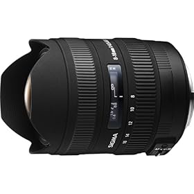 Sigma 8-16mm f/4.5-5.6 DC HSM FLD AF Ultra Wide Zoom Lens for APS-C sized Nikon Digital DSLR Camera