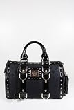 Versace Handbags Black Canvas and Leather DBPA629