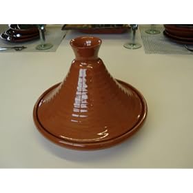 Honey Brown Terracotta Tagine 25cms
