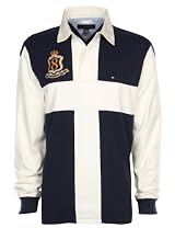 Tommy Hilfiger Mens Rugby Navy White Crossed
